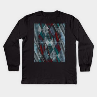 Abstract Wood Texture Pattern Kids Long Sleeve T-Shirt